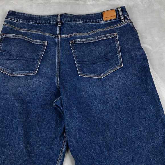 American Eagle Jeans Womens 20 Long (37x33) Curvy Super Hi-Rise Baggy Wide Leg - Picture 8 of 12